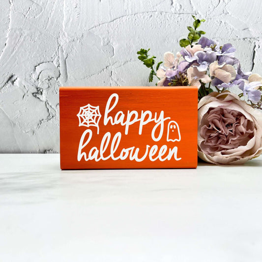 Happy Halloween Sign, Halloween Wood Sign, Halloween Home Decor, Spooky Decor