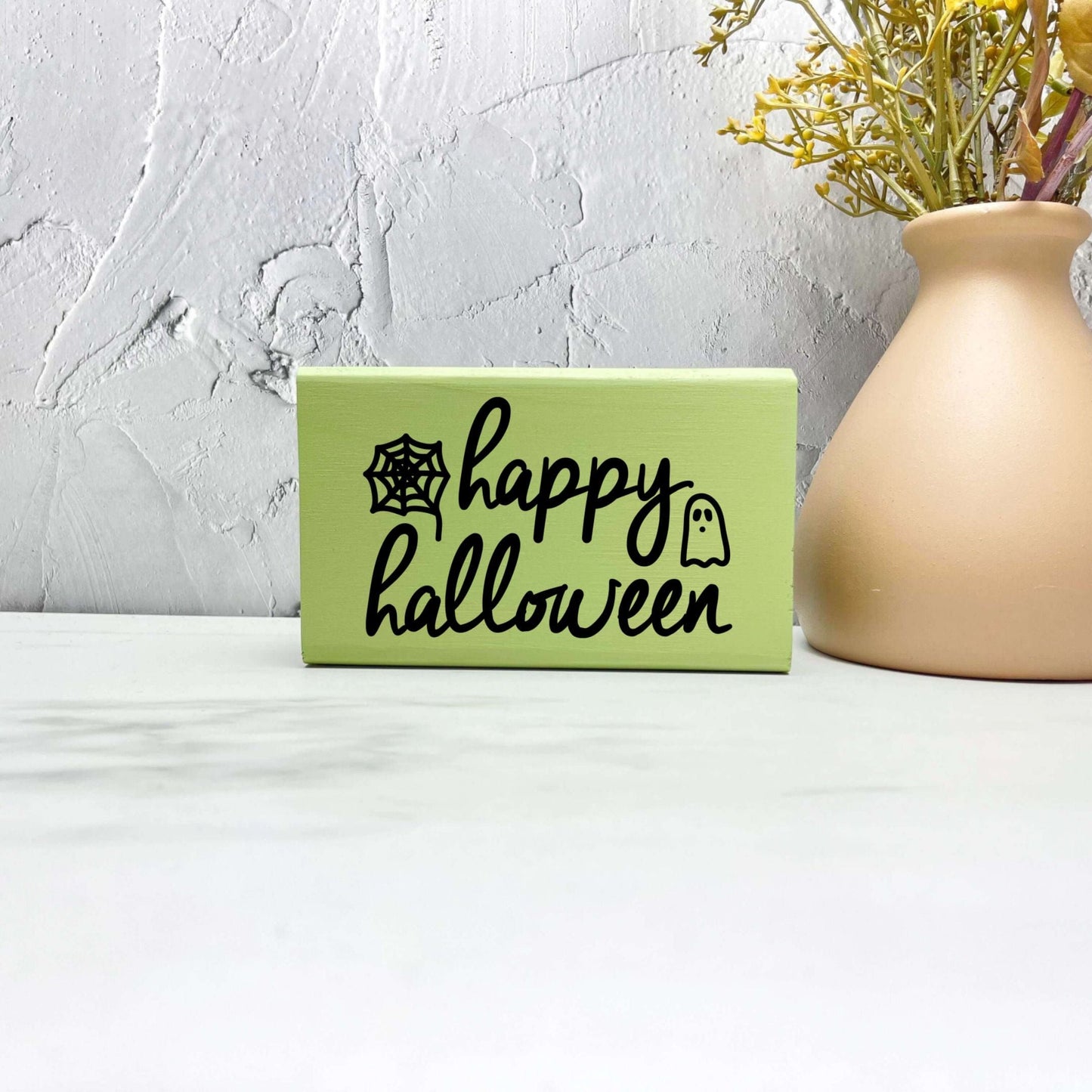 Happy Halloween Sign, Halloween Wood Sign, Halloween Home Decor, Spooky Decor