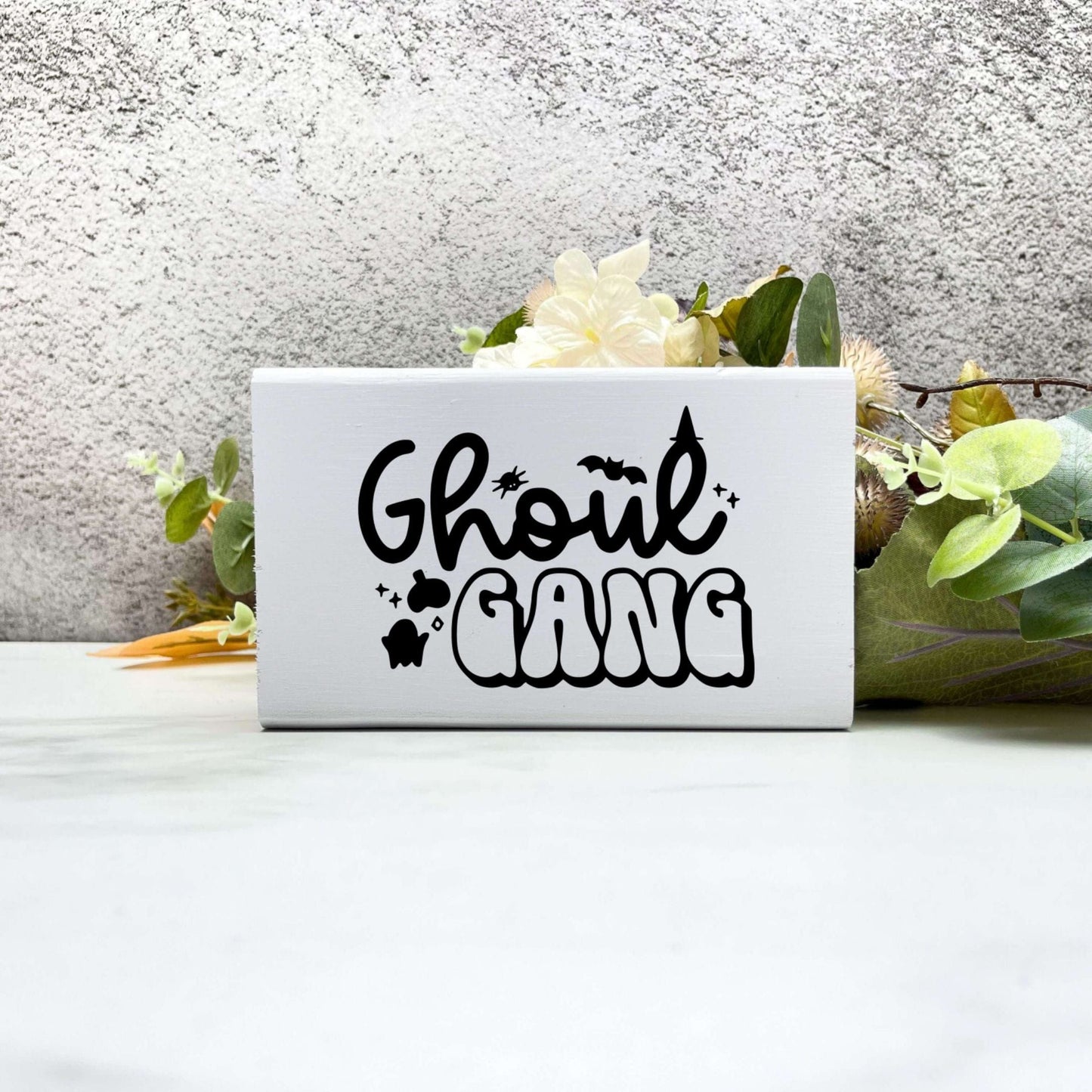 Ghoul gang wood Sign, Halloween Wood Sign, Halloween Home Decor, Spooky Decor