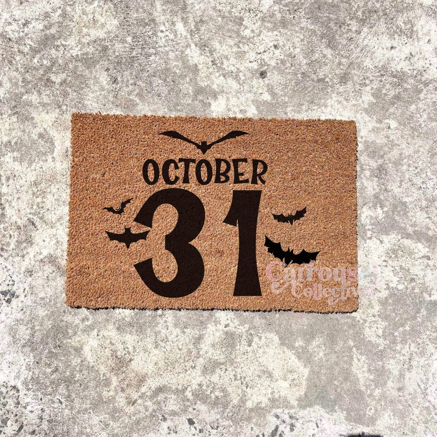 October 31 doormat, Halloween Doormat, Spooky Doormat, Creepy Doormat