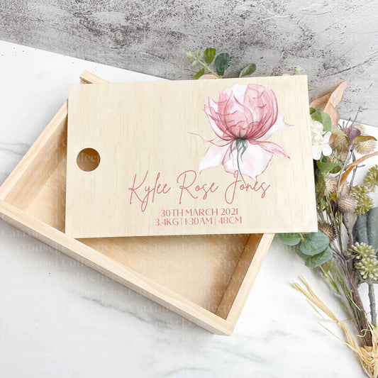 Floral arrangement baby keepsake boxes - Memories box