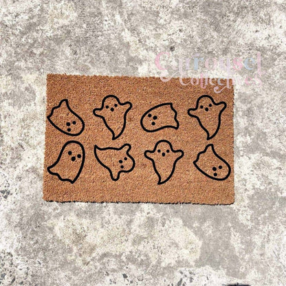 Spooky ghosts doormat, Halloween Doormat, Spooky Doormat, Creepy Doormat