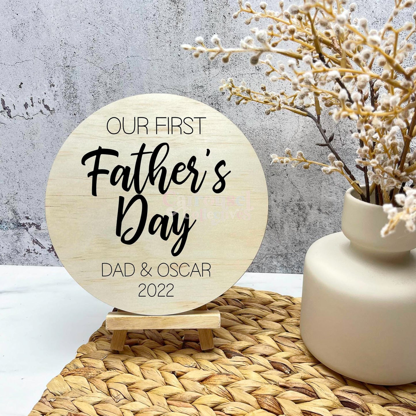 Our first fathers day Sign, Fathers day gifts, printed fathers day signs, Gifts for dad 163