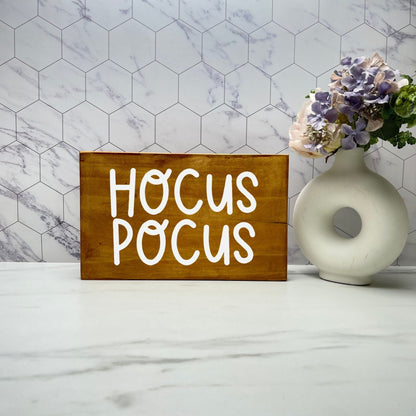 Hocus Pocus Wood Sign, Halloween Wood Sign, Halloween Home Decor, Spooky Decor