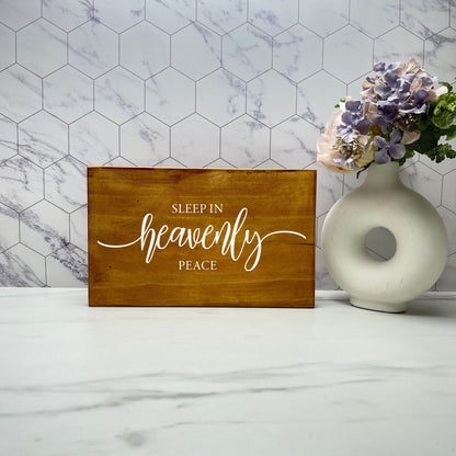 Sleep in heavenly peace sign, christmas wood signs, christmas decor, home decor
