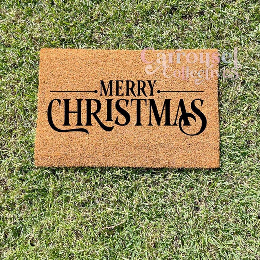 Merry Christmas doormat, custom doormat, personalised doormat