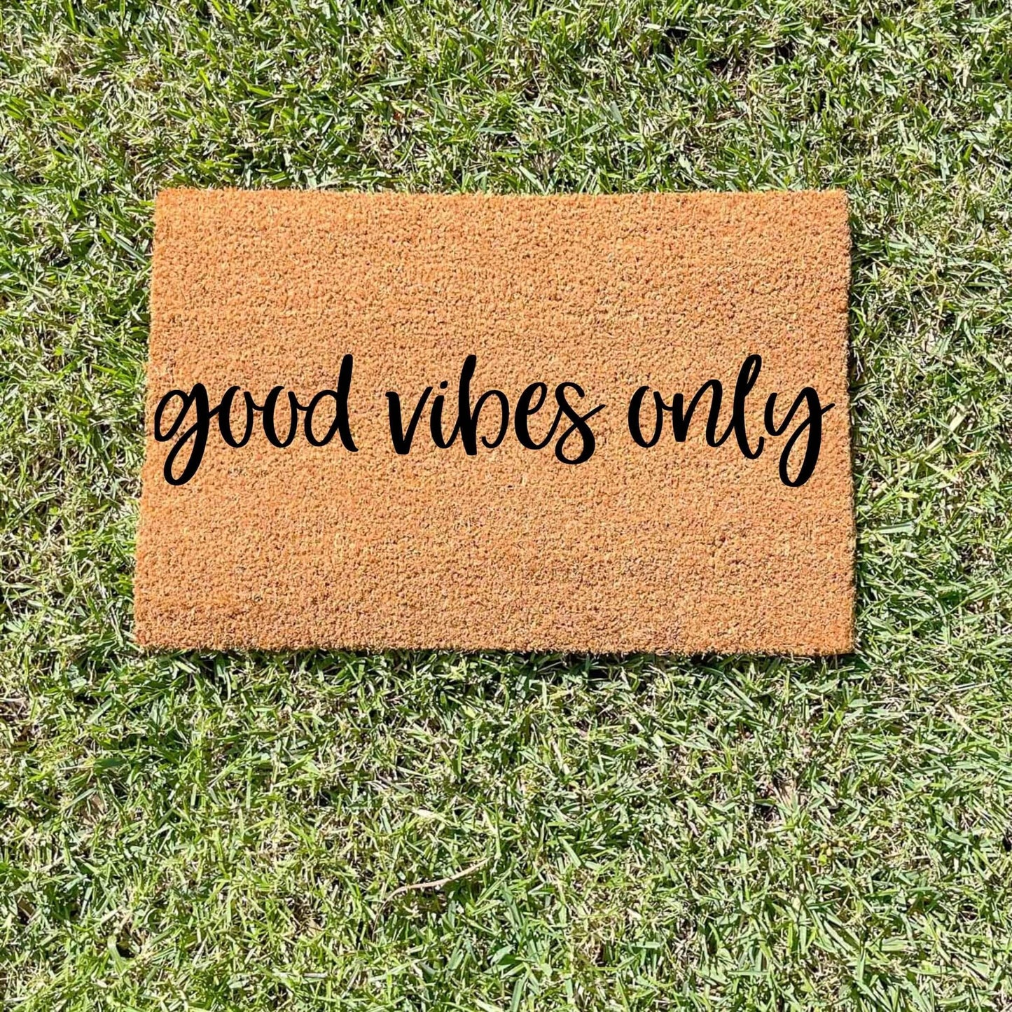 Good Vibes Only doormat, custom doormat, personalised doormat, door mat