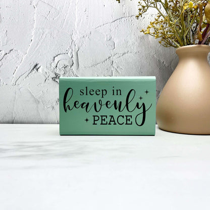 Sleep in heavenly peace sign, christmas wood signs, christmas decor, home decor