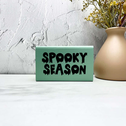 Spooky season wood Sign, Halloween Wood Sign, Halloween Home Decor, Spooky Decor