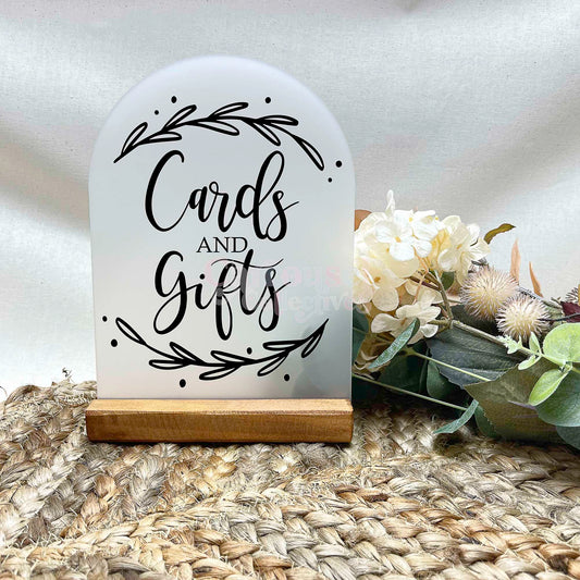 Cards and gifts acrylic sign, Wedding Sign, Event Sign, Party Decor