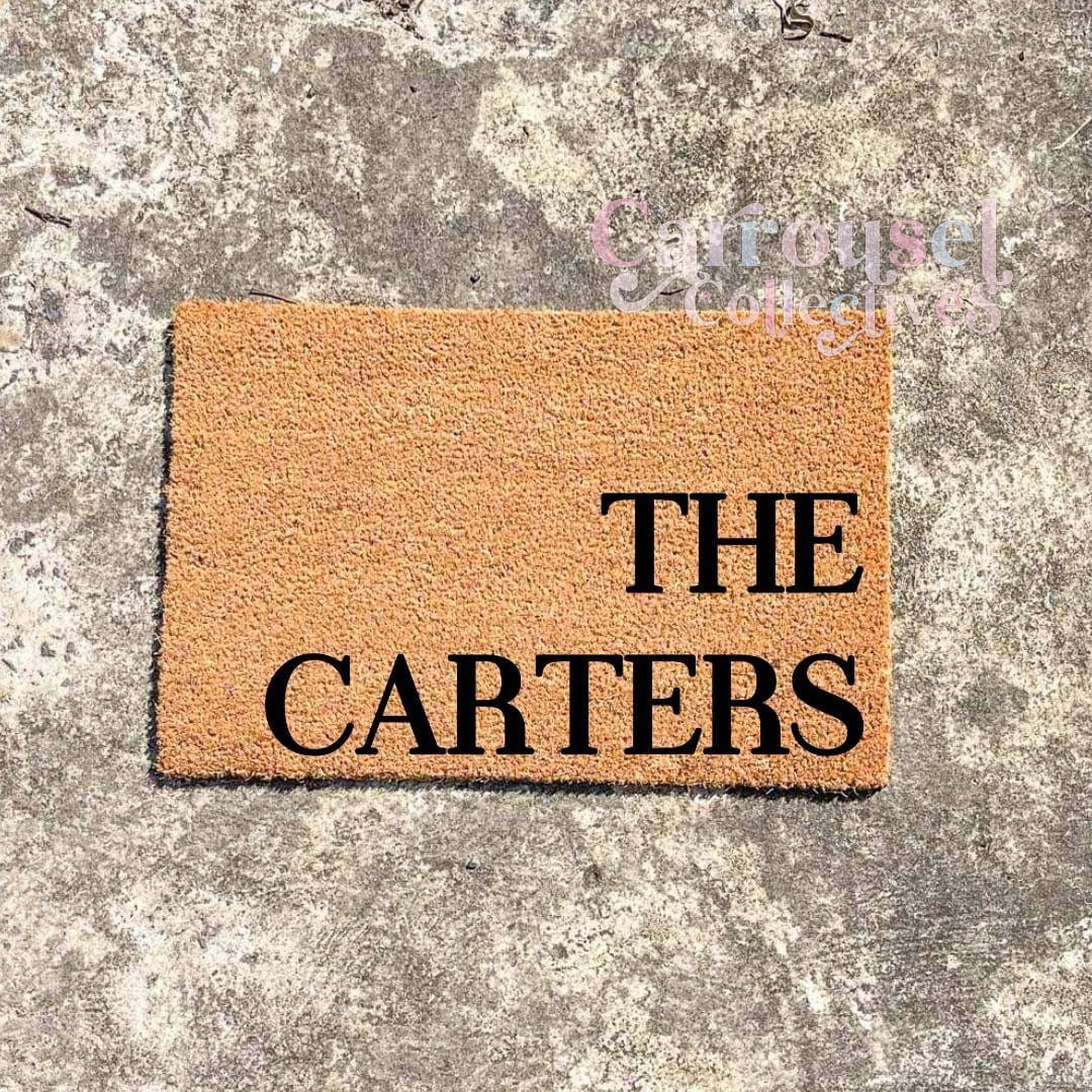 Custom name doormat, custom doormat, personalised doormat