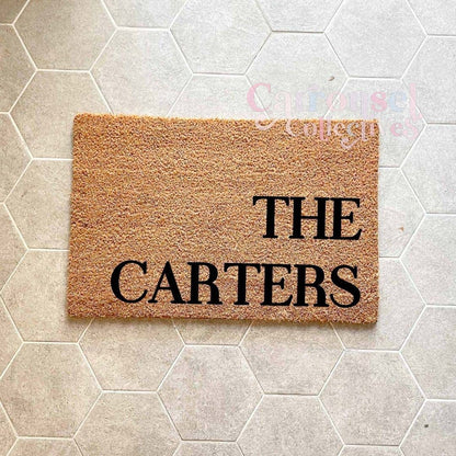 Custom name doormat, custom doormat, personalised doormat