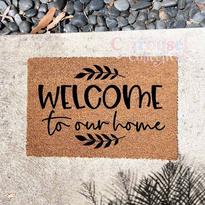 Welcome to our home doormat, custom doormat, personalised doormat, door mat