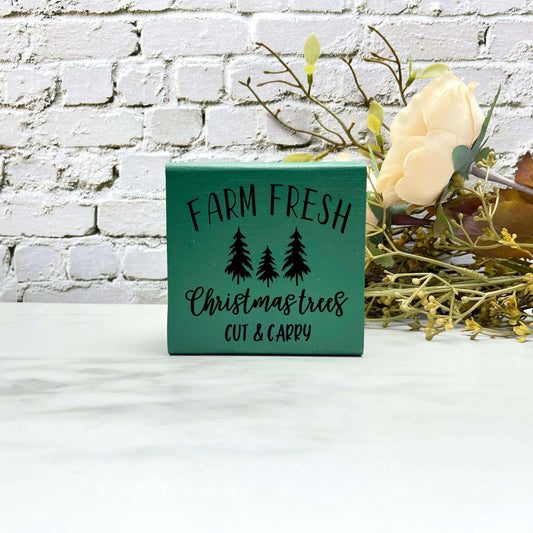 Farm fresh Christmas trees sign, christmas wood signs, christmas decor, home decor