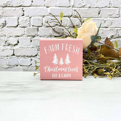 Farm fresh Christmas trees sign, christmas wood signs, christmas decor, home decor