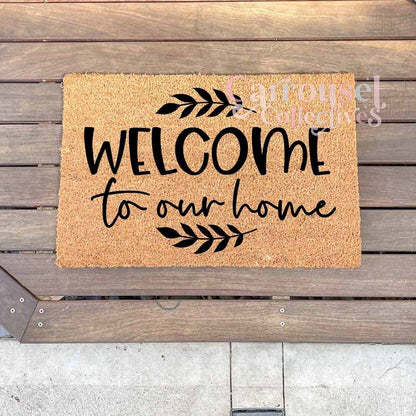 Welcome to our home doormat, custom doormat, personalised doormat, door mat