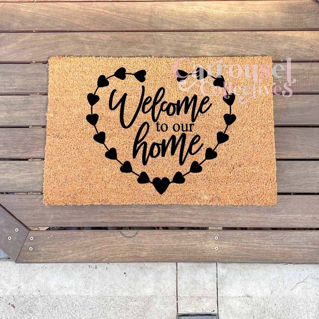 Welcome to our home doormat, custom doormat, personalised doormat, door mat