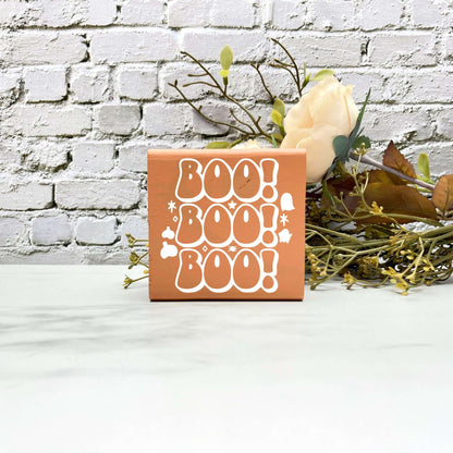 Boo! Wood Sign, Halloween Wood Sign, Halloween Home Decor, Spooky Decor