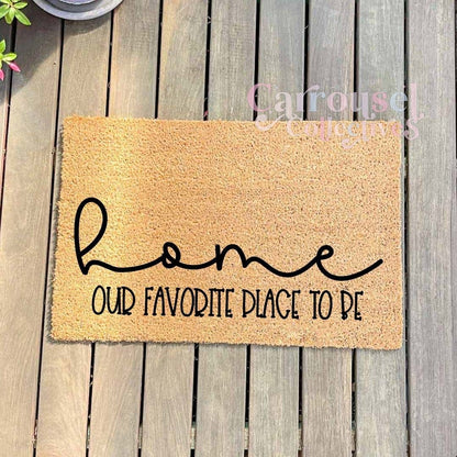 Home doormat, custom doormat, personalised doormat, door mat