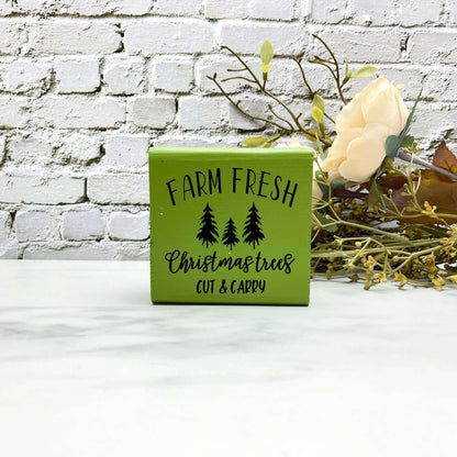 Farm fresh Christmas trees sign, christmas wood signs, christmas decor, home decor