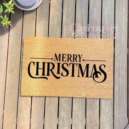 Merry Christmas doormat, custom doormat, personalised doormat