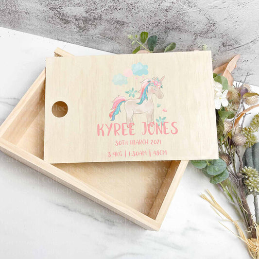 Unicorn baby keepsake boxes - Memories box