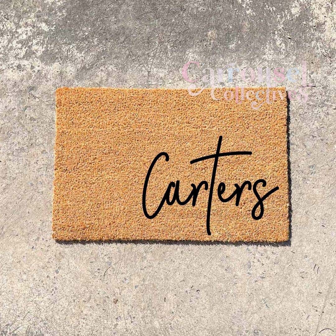 Custom name doormat, custom doormat, personalised doormat