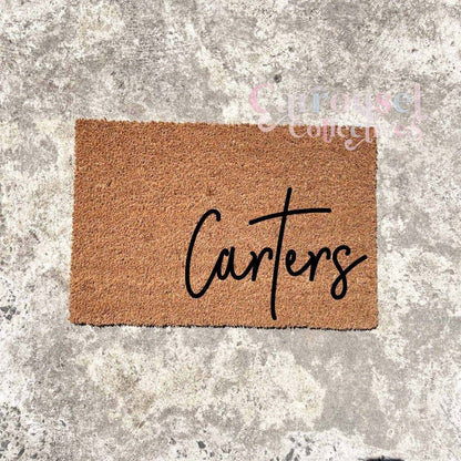 Custom name doormat, custom doormat, personalised doormat