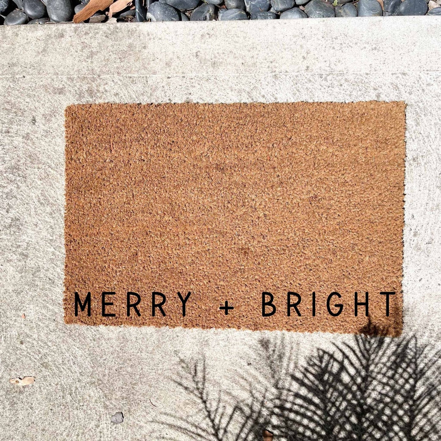 Merry and Bright doormat, Christmas doormat, Seasonal Doormat, Holidays Doormat