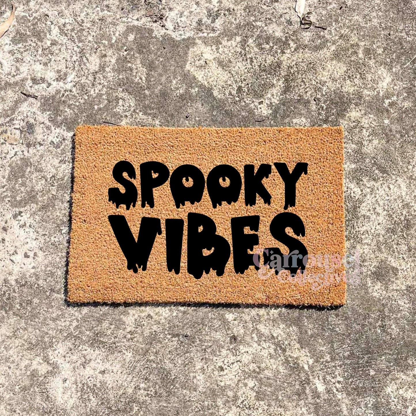 Spooky Vibes doormat, Halloween Doormat, Spooky Doormat, Creepy Doormat