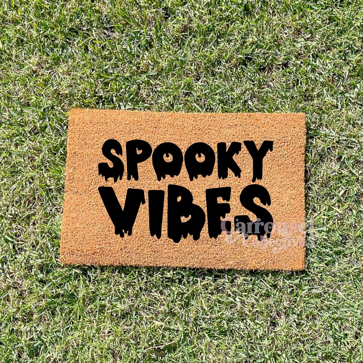 Spooky Vibes doormat, Halloween Doormat, Spooky Doormat, Creepy Doormat