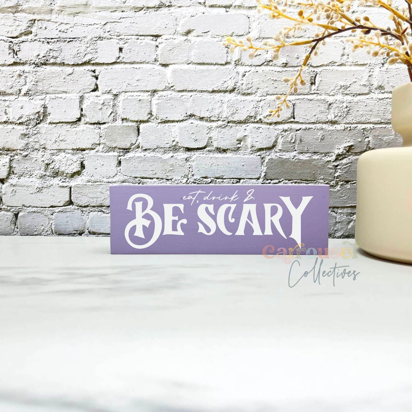 Be scary Wood Sign, Halloween Wood Sign, Halloween Home Decor, Spooky Decor