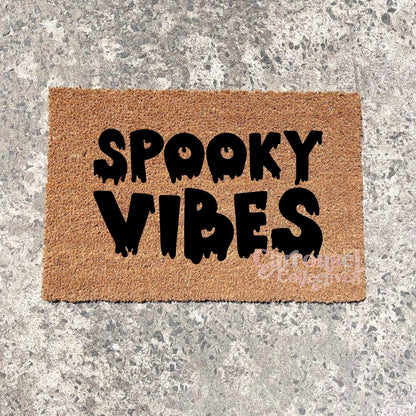 Spooky Vibes doormat, Halloween Doormat, Spooky Doormat, Creepy Doormat