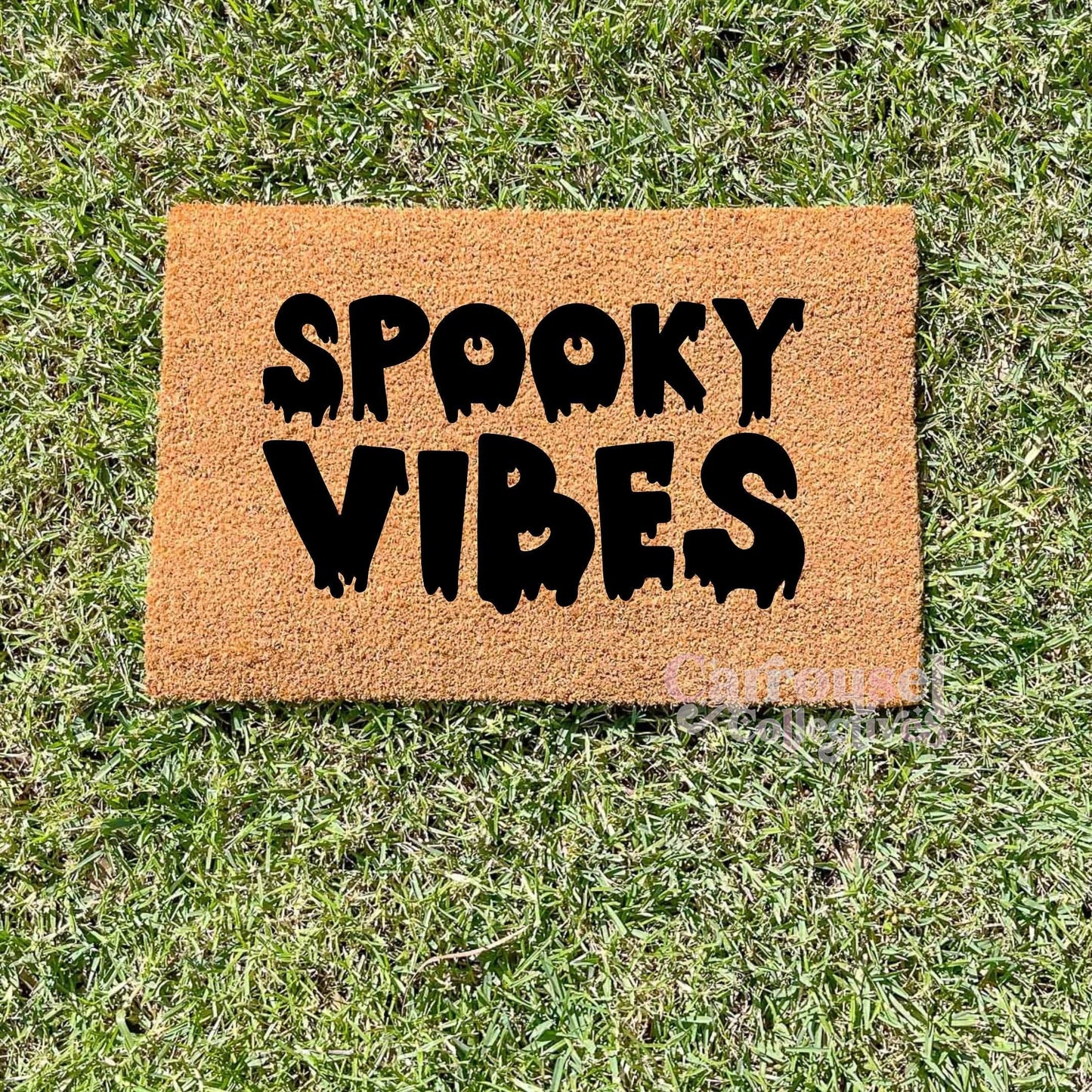 Spooky Vibes doormat, Halloween Doormat, Spooky Doormat, Creepy Doormat