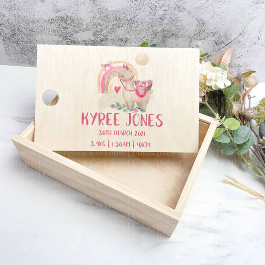 Alpaca baby keepsake boxes - Memories box
