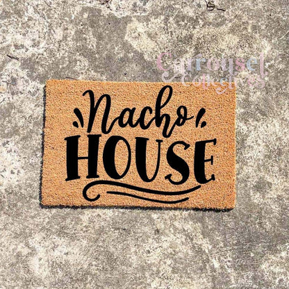 Nacho House doormat, custom doormat, personalised doormat, door mat