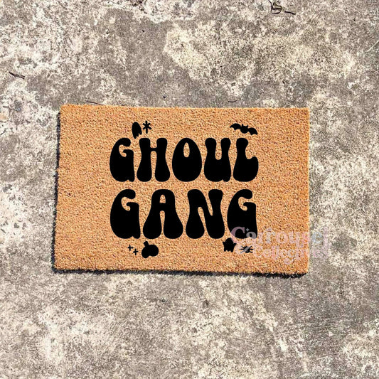 Ghoul Gang doormat, Halloween Doormat, Spooky Doormat, Creepy Doormat