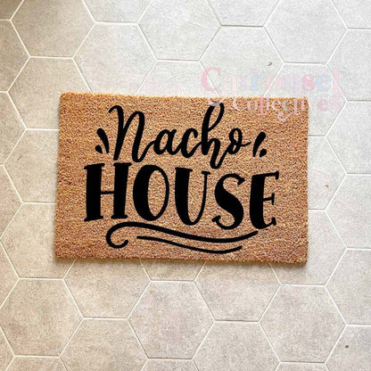 Nacho House doormat, custom doormat, personalised doormat, door mat