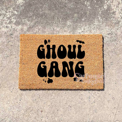 Ghoul Gang doormat, Halloween Doormat, Spooky Doormat, Creepy Doormat