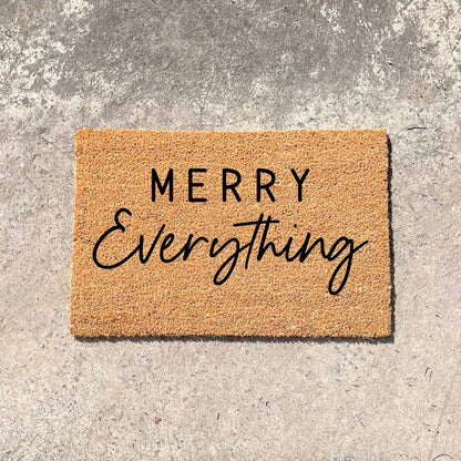 Merry everything doormat, Christmas doormat, Seasonal Doormat, Holidays Doormat