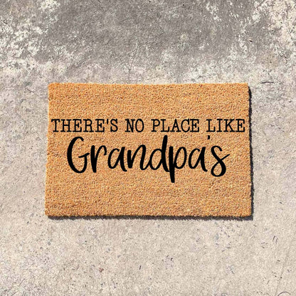 There's no place like Grandpa's doormat, custom doormat, personalised doormat, door mat