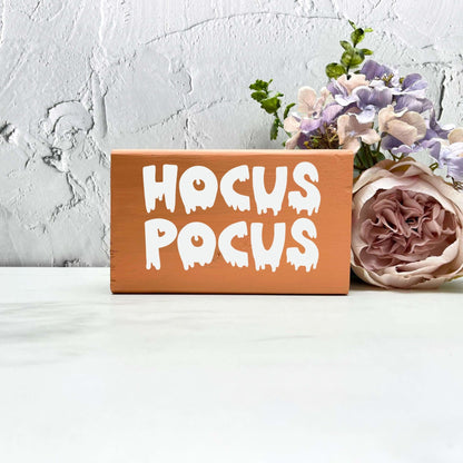 Hocus pocus Sign, Halloween Wood Sign, Halloween Home Decor, Spooky Decor