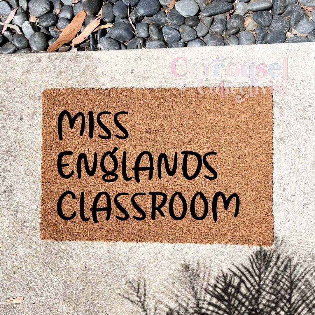 Custom teacher room doormat, custom doormat, personalised doormat
