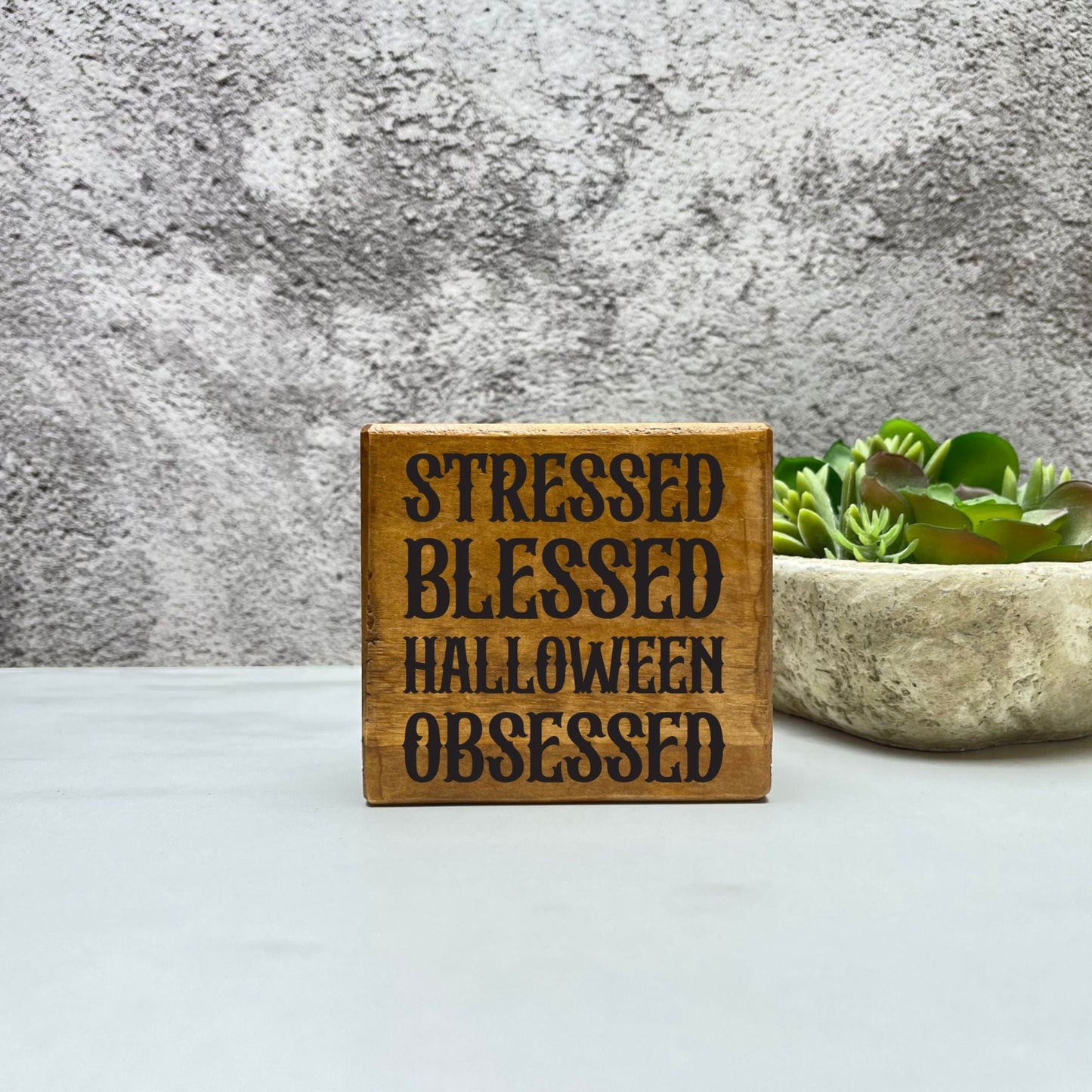 Halloween Obsessed Wood Sign, Halloween Wood Sign, Halloween Home Decor, Spooky Decor