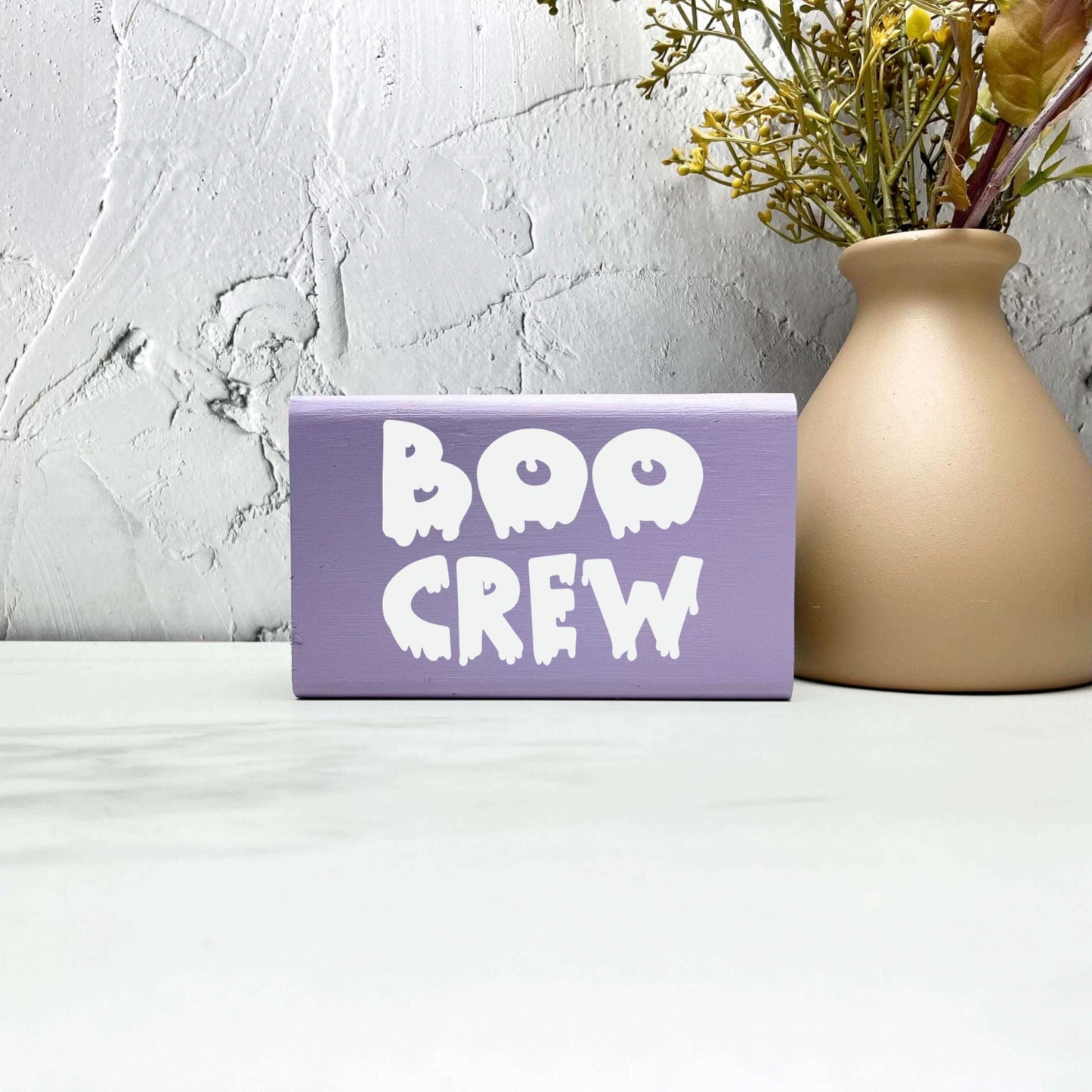 Boo crew Sign, Halloween Wood Sign, Halloween Home Decor, Spooky Decor