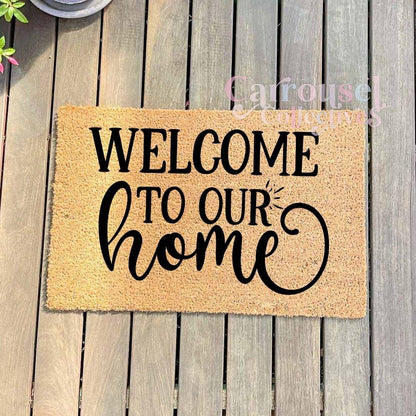 Welcome to our home doormat, custom doormat, personalised doormat, door mat