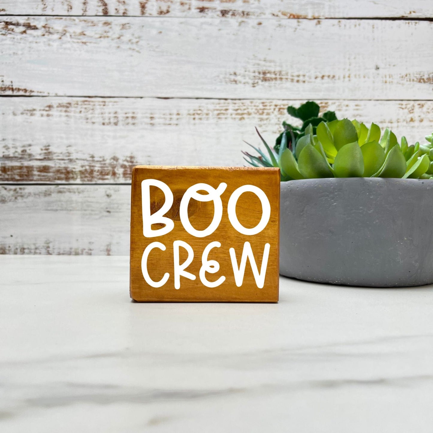 Boo crew Wood Sign, Halloween Wood Sign, Halloween Home Decor, Spooky Decor