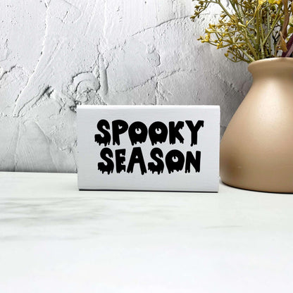 Spooky season wood Sign, Halloween Wood Sign, Halloween Home Decor, Spooky Decor