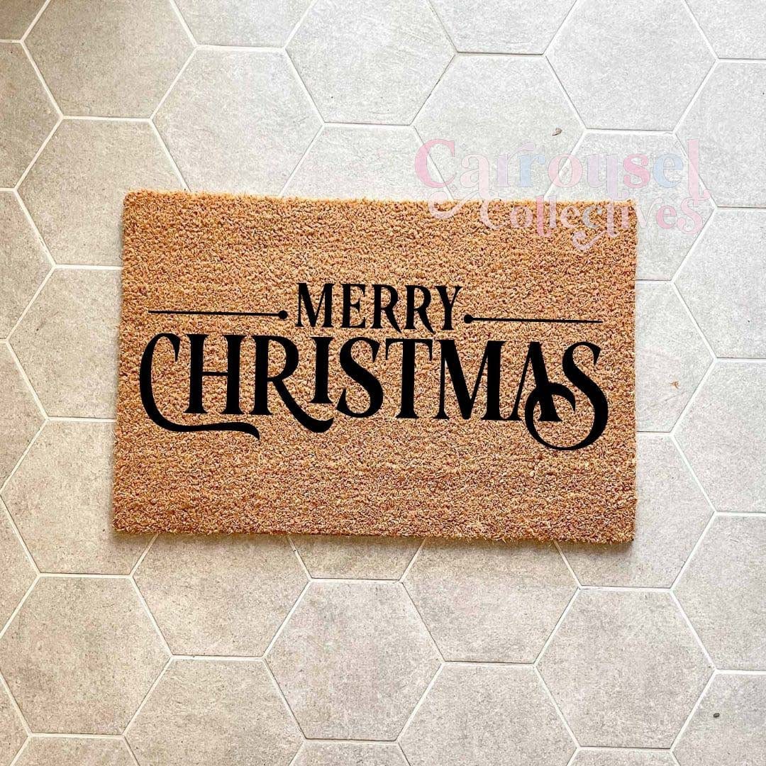 Merry Christmas doormat, custom doormat, personalised doormat