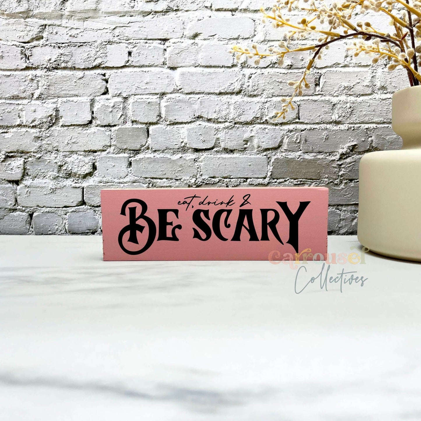 Be scary Wood Sign, Halloween Wood Sign, Halloween Home Decor, Spooky Decor